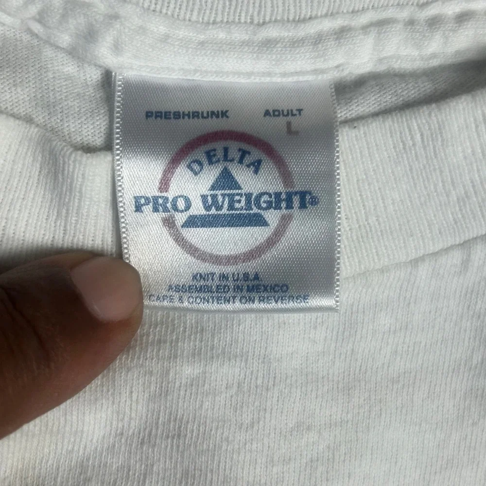 Vintage 2002 Amstel Light Hospitality Expo Holiday Isle T-Shirt Mens Large White